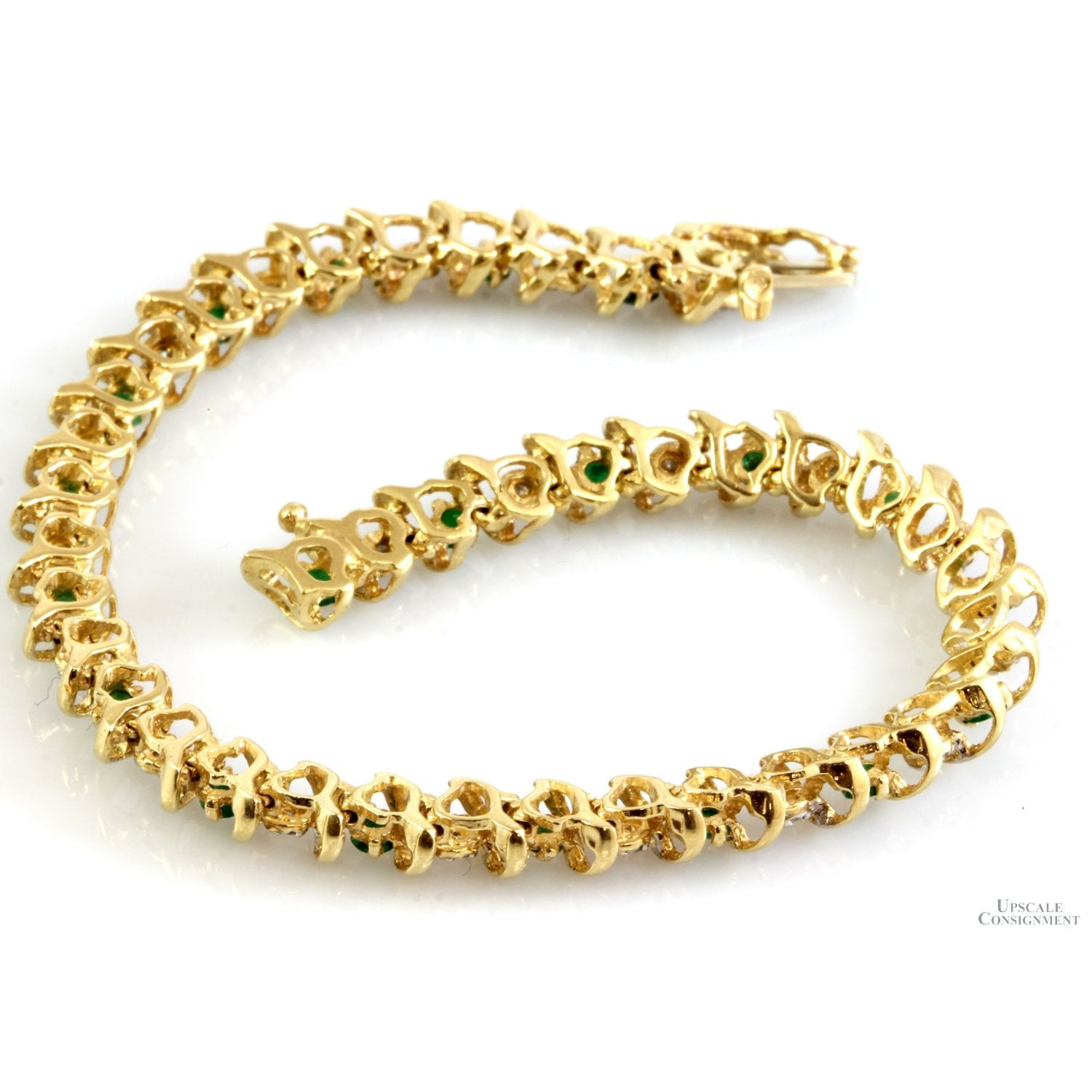 7 Inch Solid 10K Gold Herringbone Chain Bracelet - JCPenney